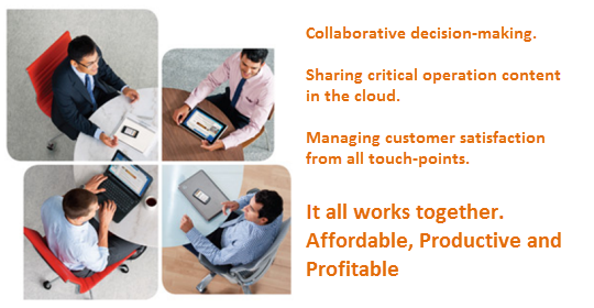 Unicon Solutions - Collaborative decision-making. Sharing critical operation content in the cloud. Managing customer satisfaction from all touch-points. It all works together. Affordable, Productive and Profitable